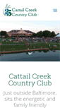 Mobile Screenshot of cattailcreekcc.com